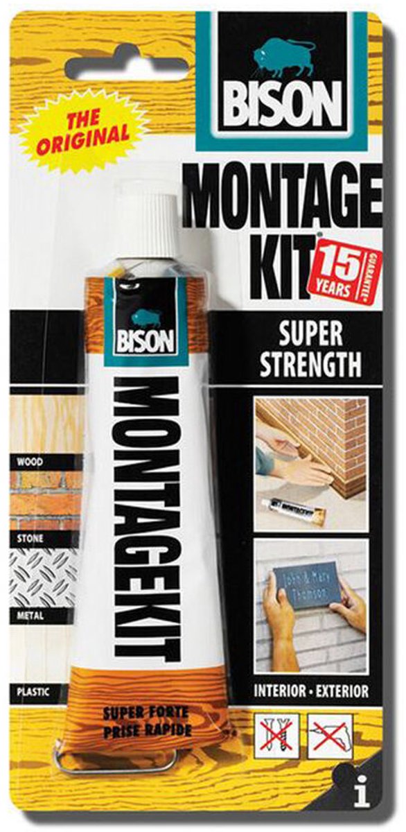 Bison monteringssæt - neopren monteringslim - 125g