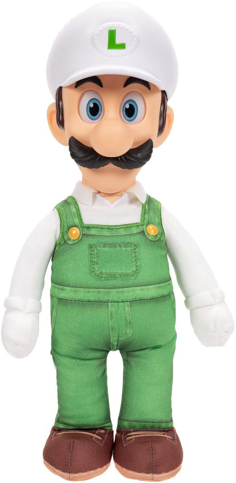 Jakks Super Mario Galaxy Movie – 38 cm Posable Fire Luigi Plys figur