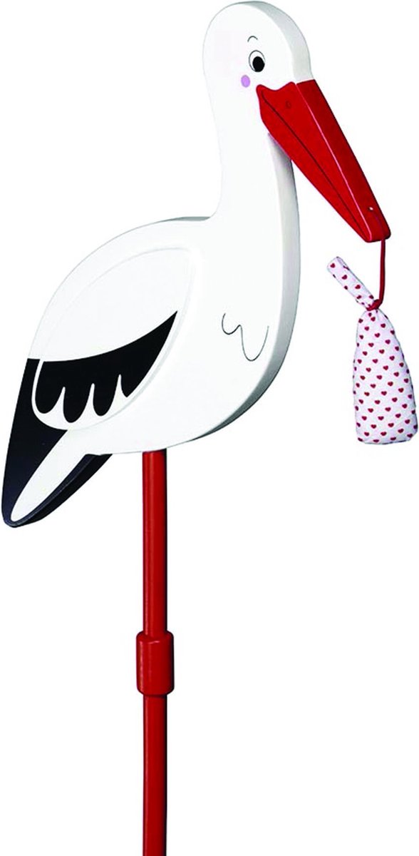 Goki stork med babyserviet
