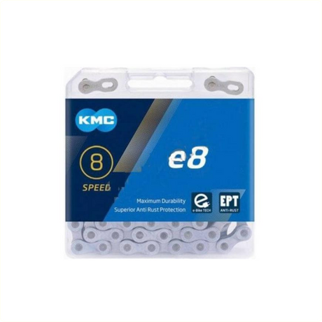 KMC halskæde 6 7 8 Speed ​​E8 EPT 122 SILVERS SILVER