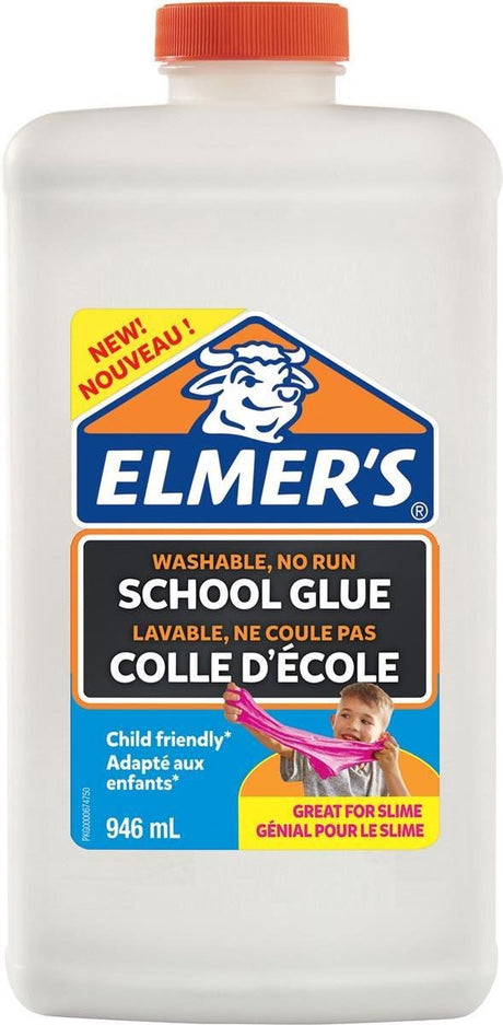 Elmers hvide pva lim | 946ml | vaskbar og børnevenlig | fantastisk til fremstilling af slim og håndværk