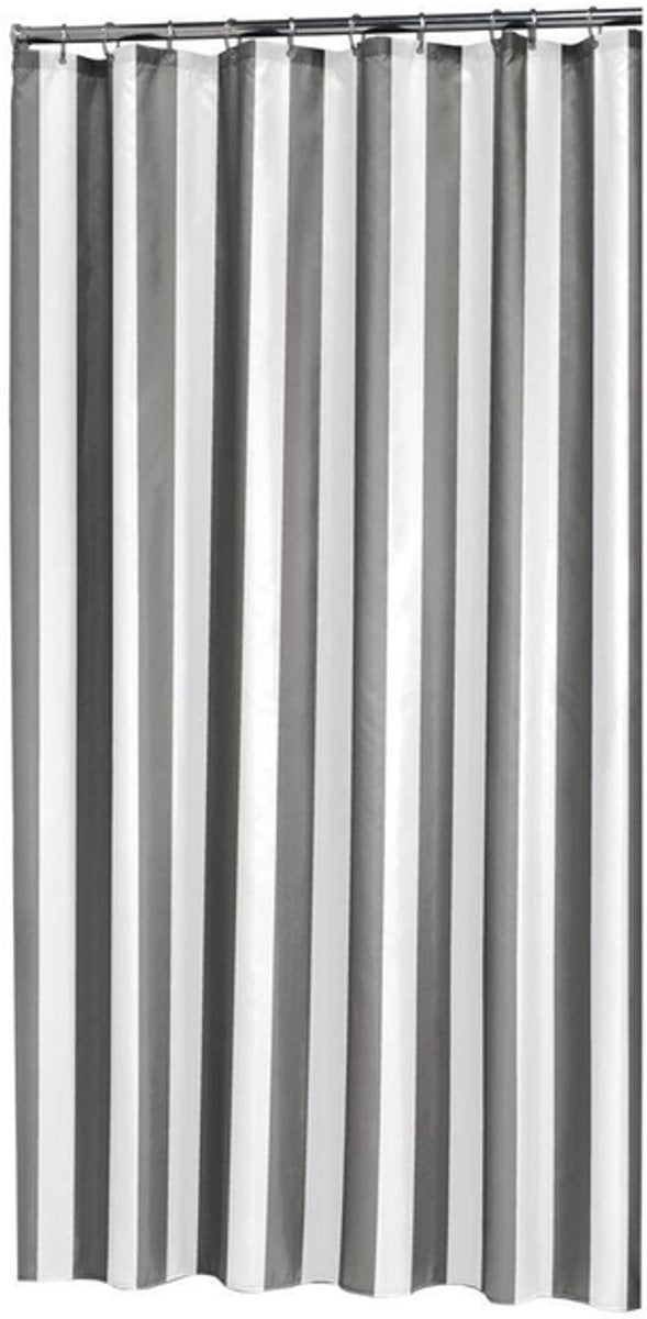 Sælskind linje - badeforhæng - 180x200 cm - polyester - grå