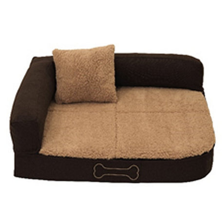 Solhave pallina ortopædisk hundepude 80x60x25 cm brun beige
