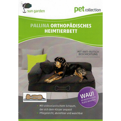 Solhave pallina ortopædisk hundepude 80x60x25 cm brun beige