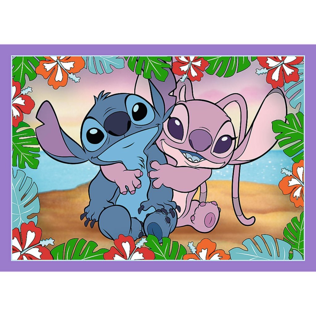 Trefl disney stitch 4i1 puslespil 35-70 brikker