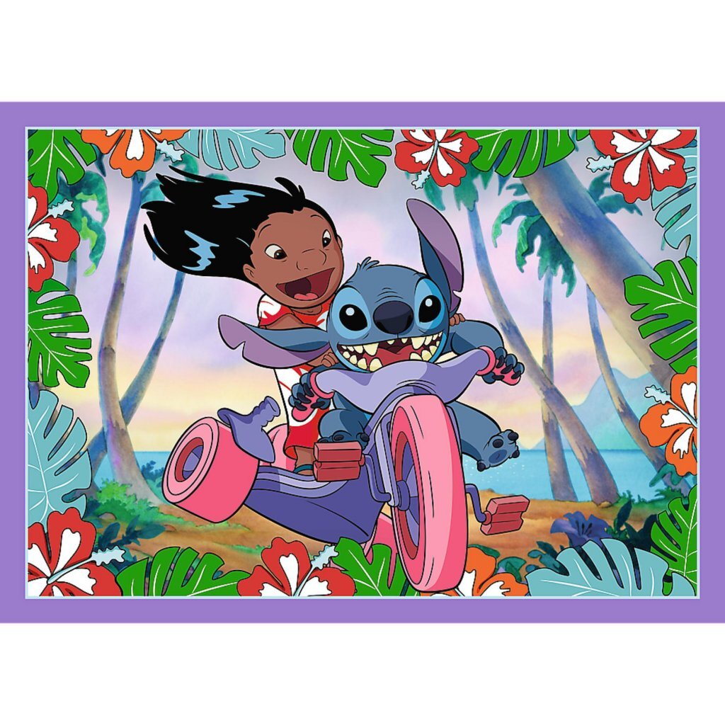 Trefl disney stitch 4i1 puslespil 35-70 brikker