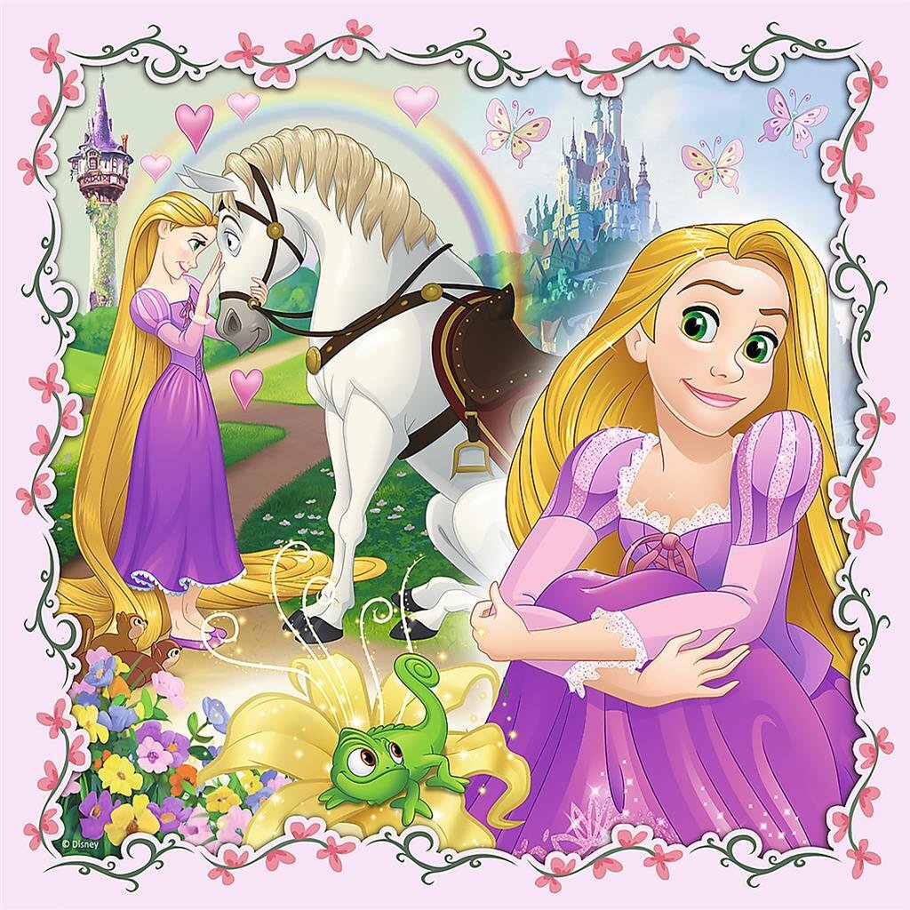 Trefl trefl 3i1 puslespil prinsesse 20-50 brikker