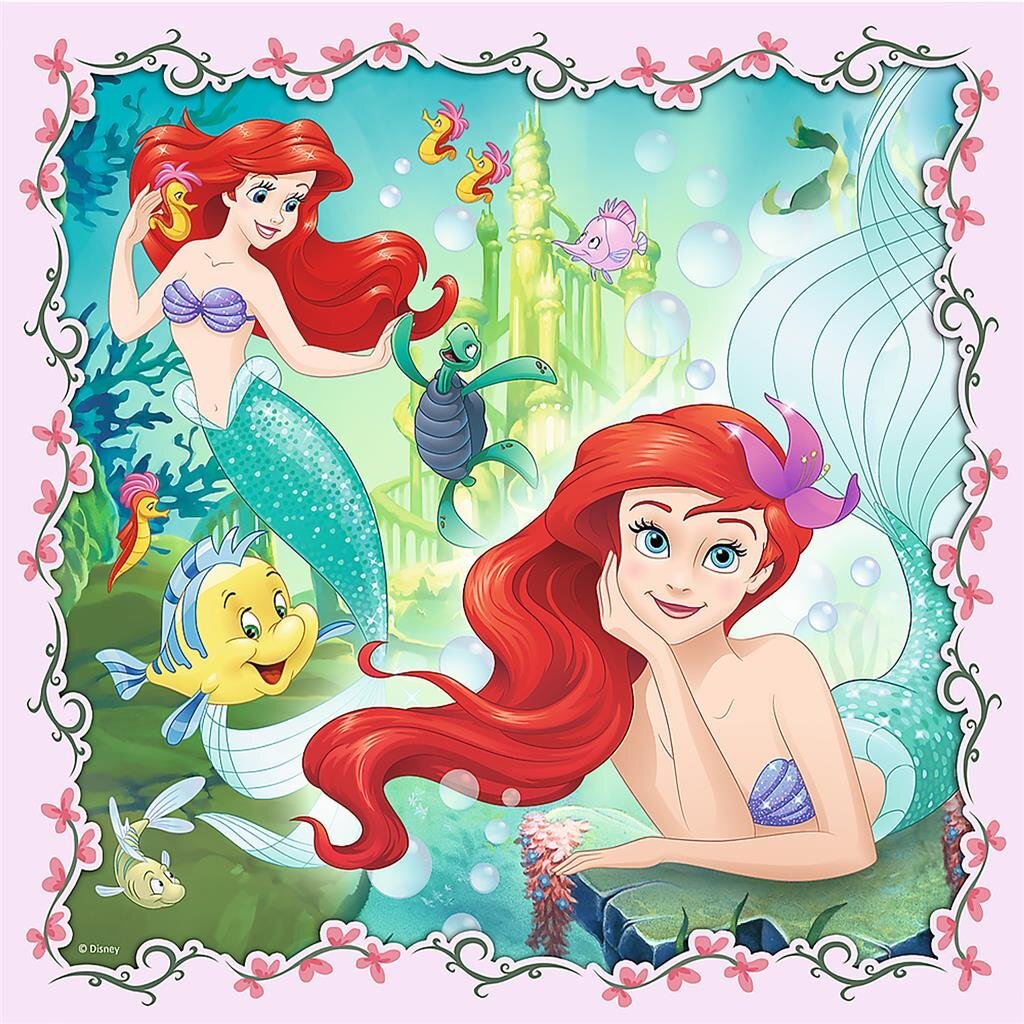 Trefl trefl 3i1 puslespil prinsesse 20-50 brikker