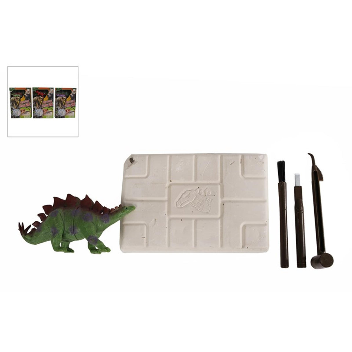 Dinoworld fossil hakkepuslespil med ekstra dinosaurfigur