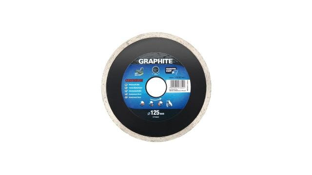 Grafit Grafit Diamantskive 125x22x6.0x2.2mm Kontinuerlig MPA EN13236