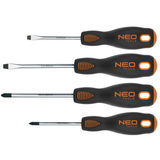 Neo tools skruetrækker sæt 4 stk magnetisk crmo stål