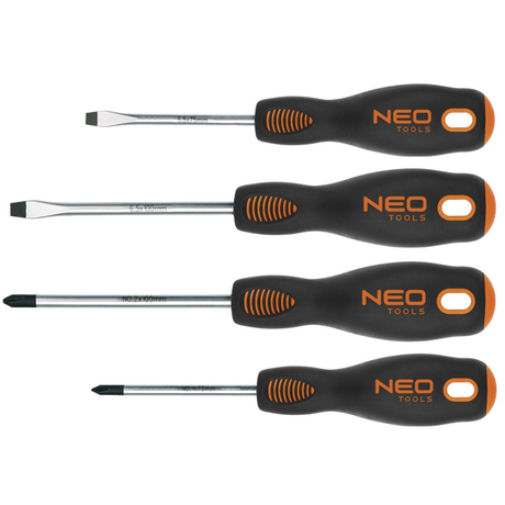 Neo tools skruetrækker sæt 4 stk magnetisk crmo stål