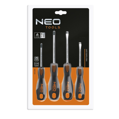 Neo tools skruetrækker sæt 4 stk magnetisk crmo stål