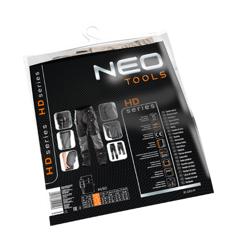 Neo tools werkbroek 2 in 1 m 50 oxford bescherming 35% katoen-65% polyester 267 gr m2 ce-en340