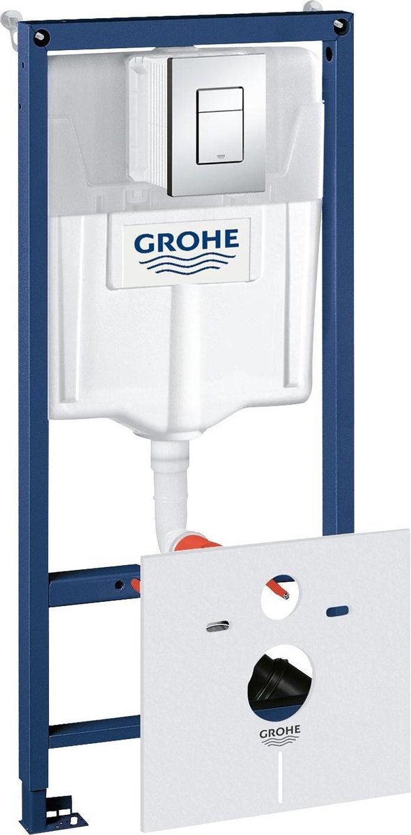 Grohe Rapid SL 4-i-1 skjult cisterne - til væghængt toilet - inkl. aktiveringsplade og lydisolering