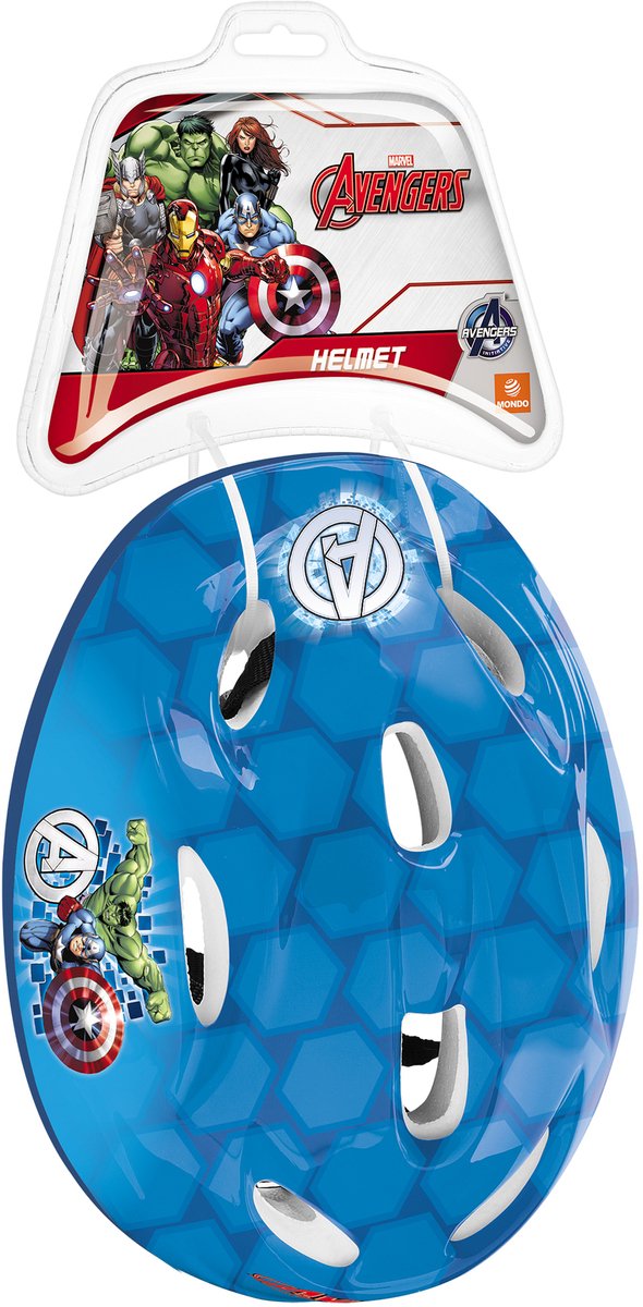 Mondo børnehjelm marvel avengers cykelhjelm 52-56cm justerbar rød.