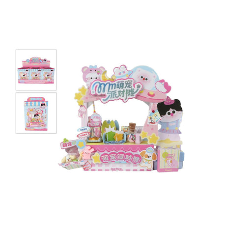 Kawaii knutselkraampje dierenfeest roze 15,5cm