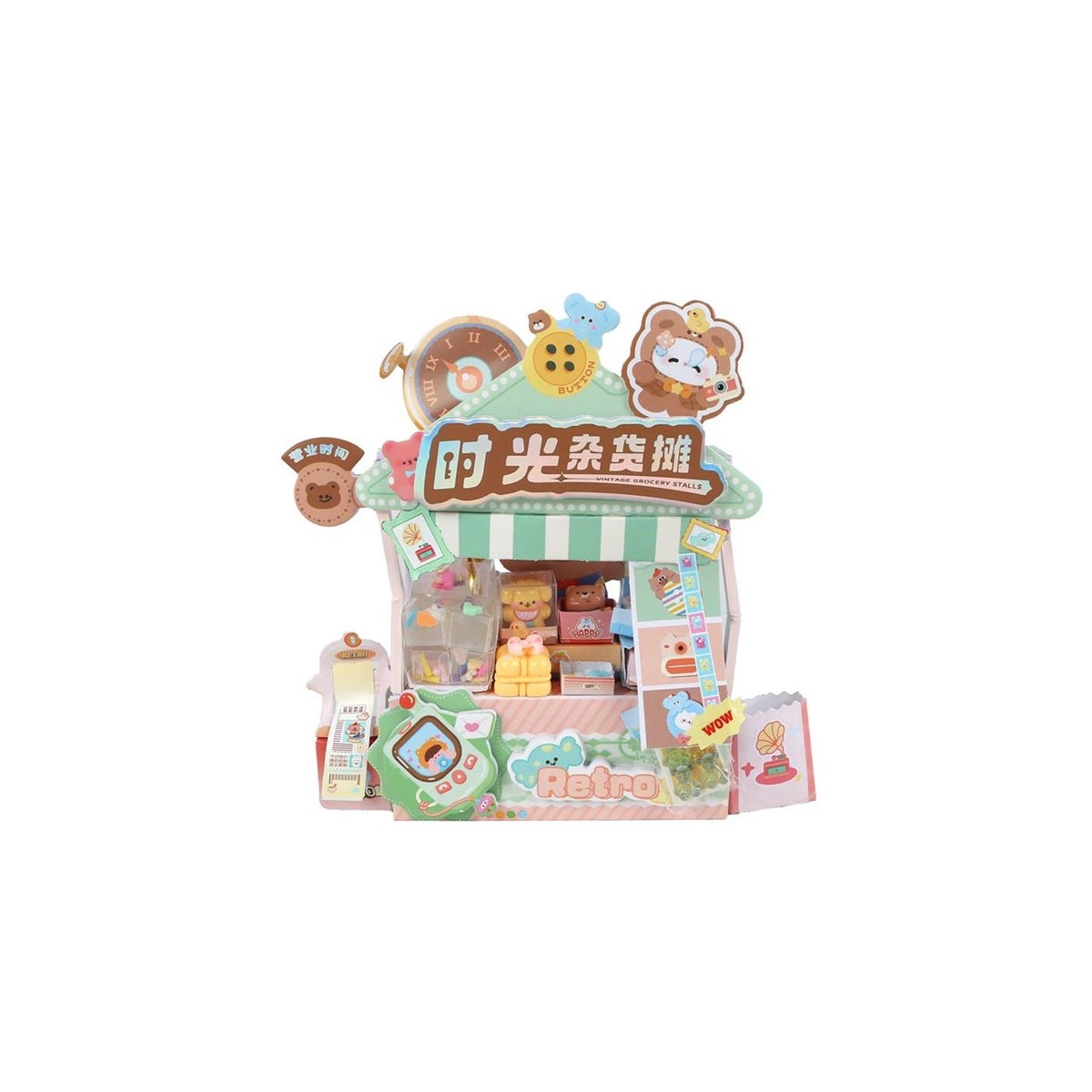 Kawaii håndværksbod grøntsager grøn 15,5 cm