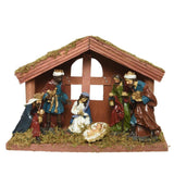 Decoris julekrybbe mdf 10x20x14cm