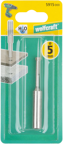 Wolfcraft - diamantbor 5mm - flisebor - keramik - 5915000