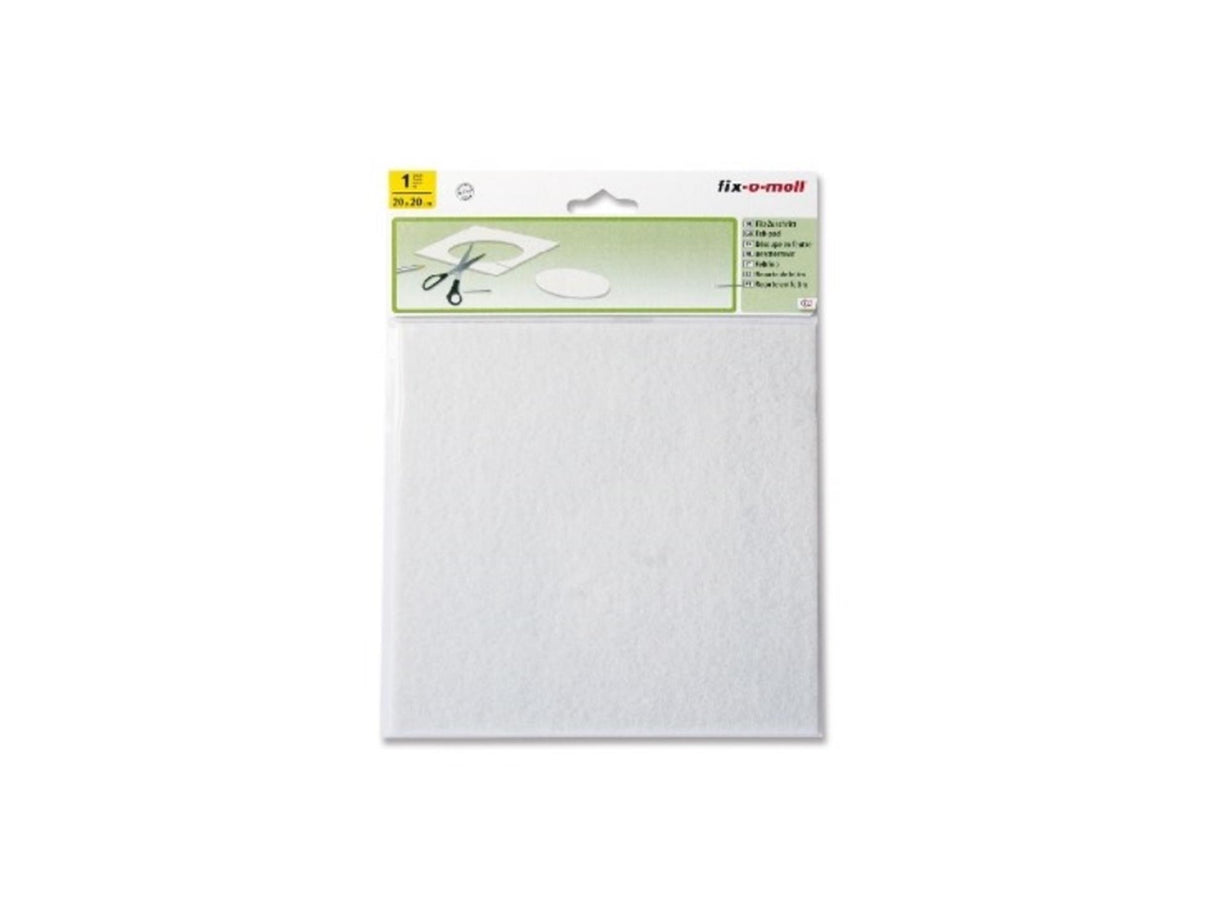 Fix-o-moll filt 200mmx200mm hvid