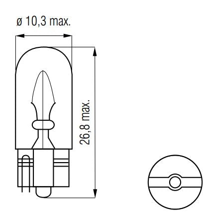 Bosma Lamp 12V-5w Wedge T10