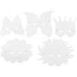 Creativ virksomhed https: www.cchobby.nl fantasy masks-including-elastic-h-15-20-cm-230-gr-white-5-piece-1-box