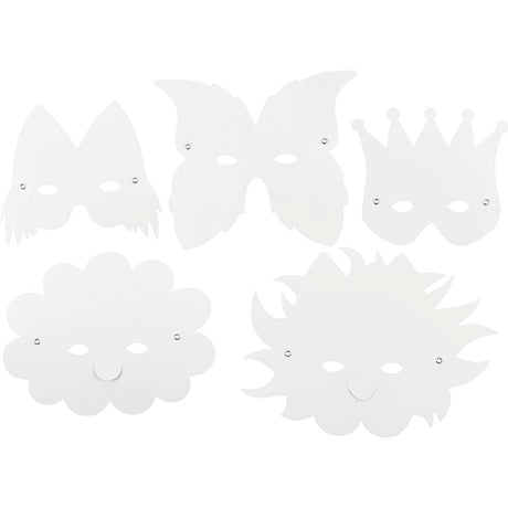 Creativ virksomhed https: www.cchobby.nl fantasy masks-including-elastic-h-15-20-cm-230-gr-white-5-piece-1-box