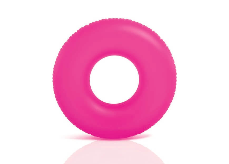 Intex neon frost svømning ring-pink