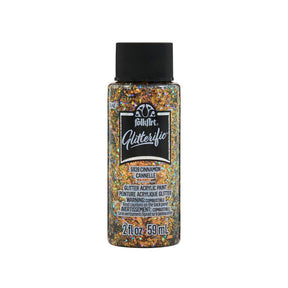 Folkart • glitrende akrylmaling kanel 59ml
