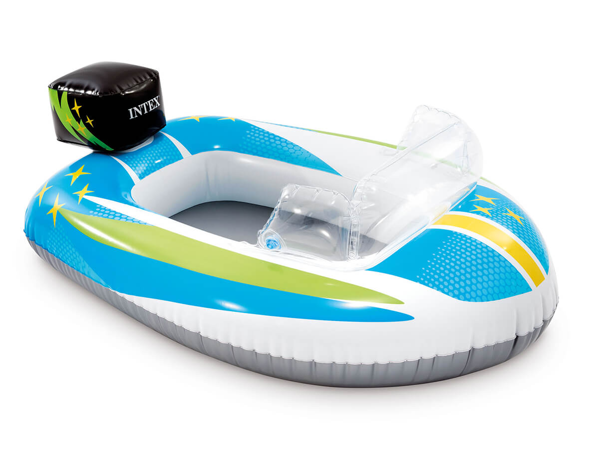 Intex swimmingpool børnebåd-speedbåd-blå
