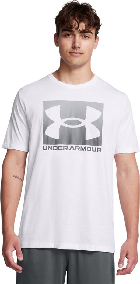 Under armour ua m sportsopdateret ss-wht sportstrøje til mænd - hvid - begrå