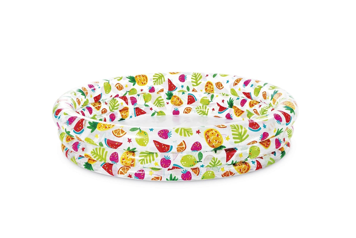 Intex swimmingpool 3 ringe frugtprint 132x28