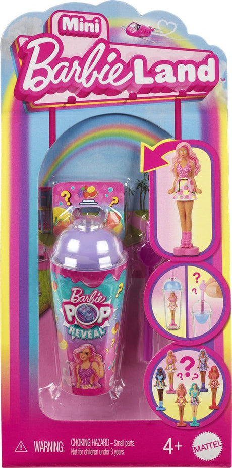 Barbie mini land dukke afsløre - overraskelsesgenstande - 3,8 cm - mini dukke