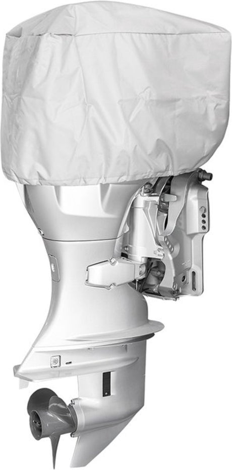 Proplus buitenboordmotorhoes - geschikt voor 115-225pk buitenboordmotoren - 78 x 44 x 88 cm - afdekhoes - beschermhoes - 600d polyester - uv-gestabiliseerde bootmotor hoes - geschikt voor zeewater - lichtgrijs