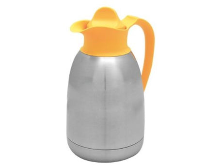 Cater-profi rustfri stål isoleret kande med gul skruelåg 1,5l