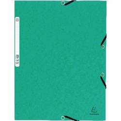 Esselte folder elastik 55303e a4 240x320mm grøn