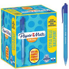 Kuglepen papermate inkjoy 100rt s0977440 mellemblå trykknap