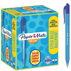 Kuglepen papermate inkjoy 100rt s0977440 mellemblå trykknap