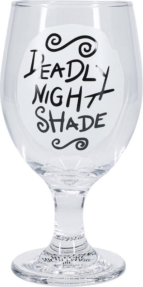 Paladone Nightmare Before Christmas Glow in the Dark Glass – Officielt licenseret Deadly Nightshade Cup til Halloween Jack Skellington Fans, 350 ml