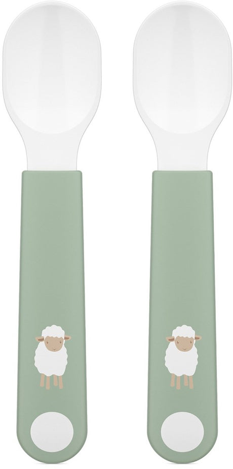Mepal mio oefenlepel little dutch - set van 2 - goede grip - kinderservies - little farm