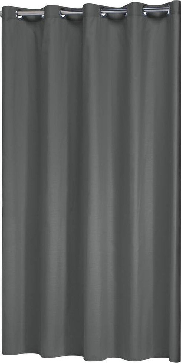 Sælskind coloris badeforhæng 180x200 cm - polyester bomuld - grå