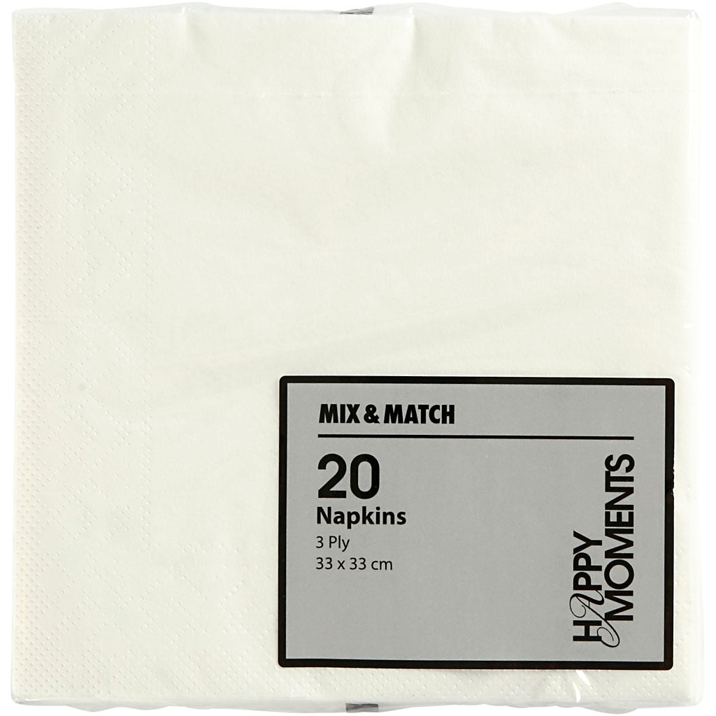 Https: www.cchobby.nl servietter-size-33x33-cm-white-20-piece-1-box