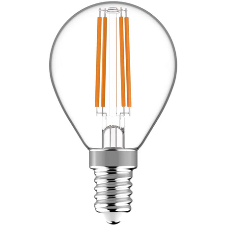 Avide LED-lampe glødetråd mini globe 4,5W E14 fitting, 2700 Kelvin varm hvid 470 lumen kugle