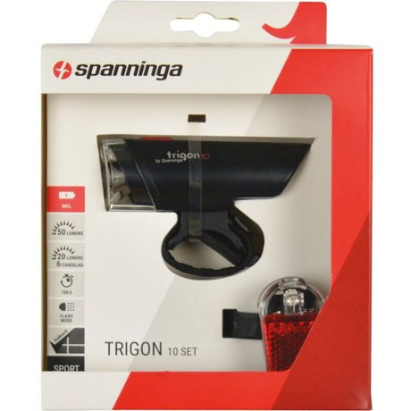 Belysningssæt Spanninga Trigon 10 XB + Pyro XB