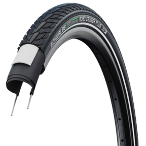 Schwalbe motion road cruiser plus 28x1,40 (37-622) kablet aktiv linje grøn sort+refleks