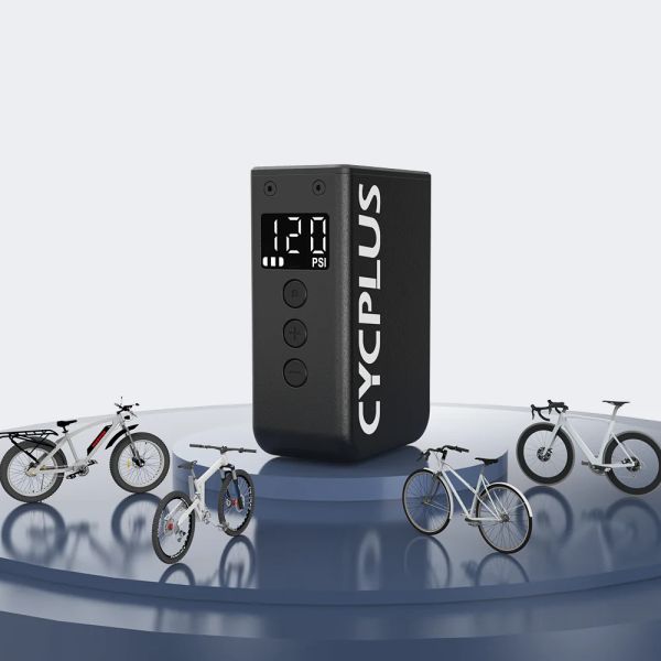 Cyclplus elektrisk batteripumpe as2 pro - sort
