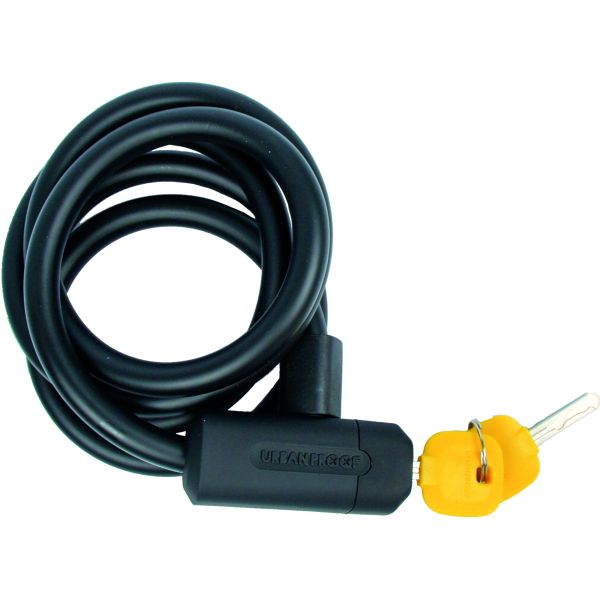 Urbanfast spirallås 12 mm*150 cm sort