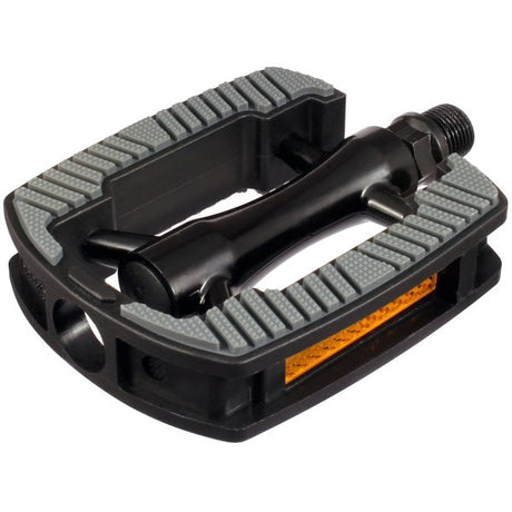 Marwi Pedal Set SP -821 med aluminiumskrop - Anti -Slip - Glossy Black With Grey Inlay (Workshop Packaging)