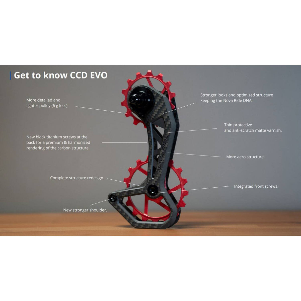 Novaride - CCD EVO keramisk skifter Ultegra Dura Ace 12 speed